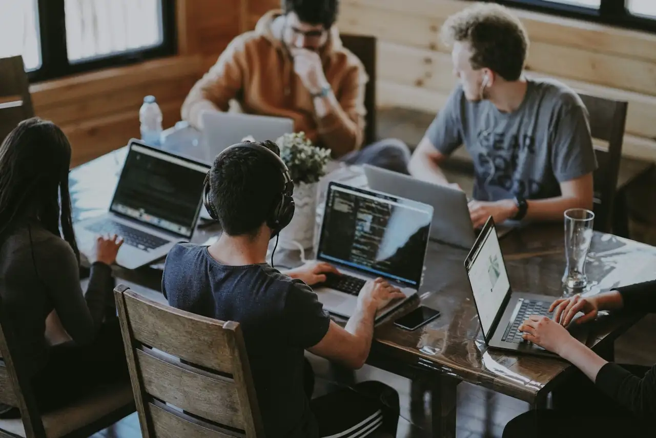 The Coding Habbit team collaborating on a product build